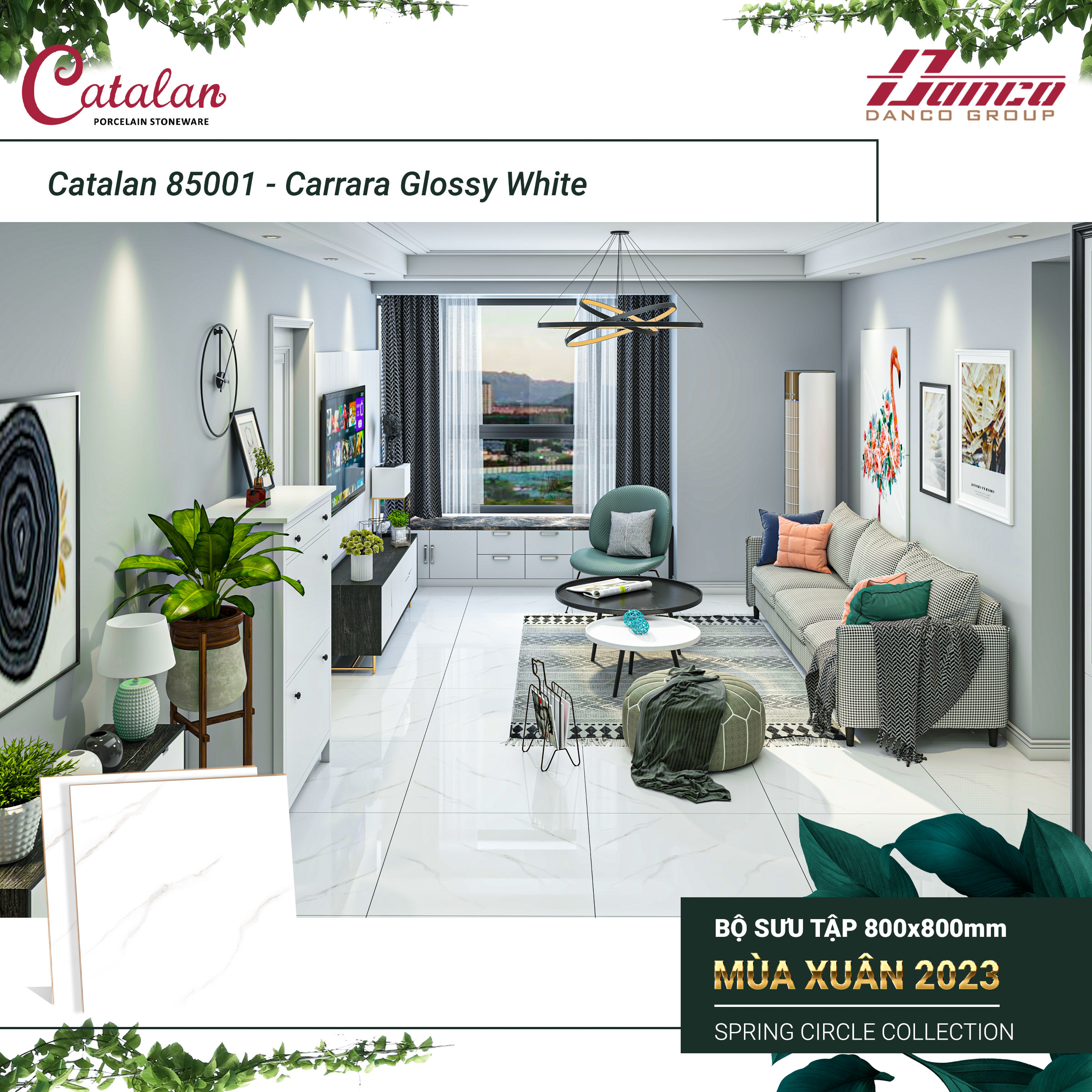 Carrara Glossy White (Catalan 85001)